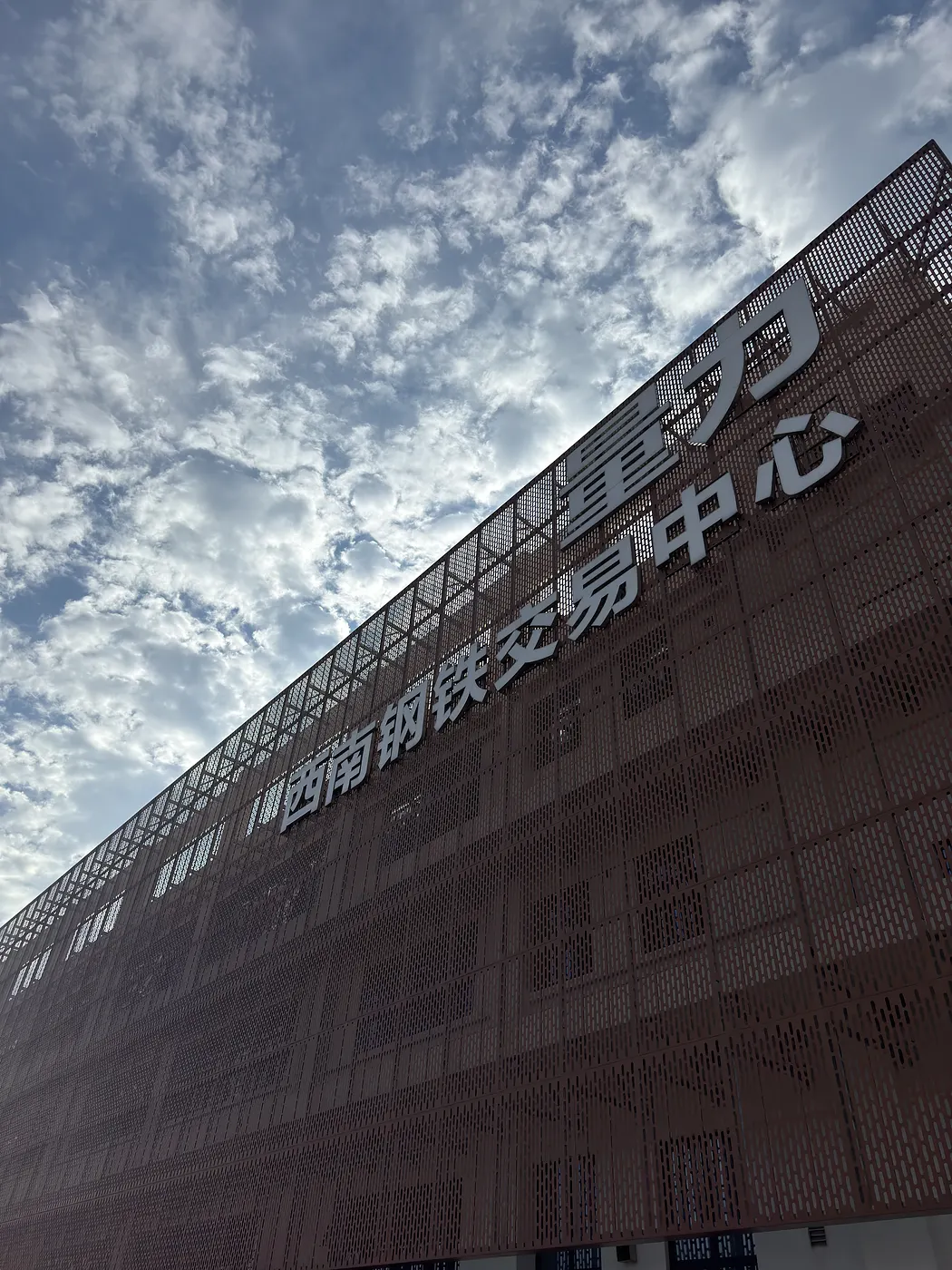 成都量力片区西南钢铁交易中心建筑外观