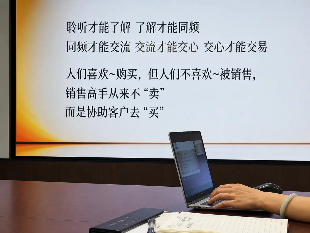 销售与服务学习现场关于倾听客户需求的课件