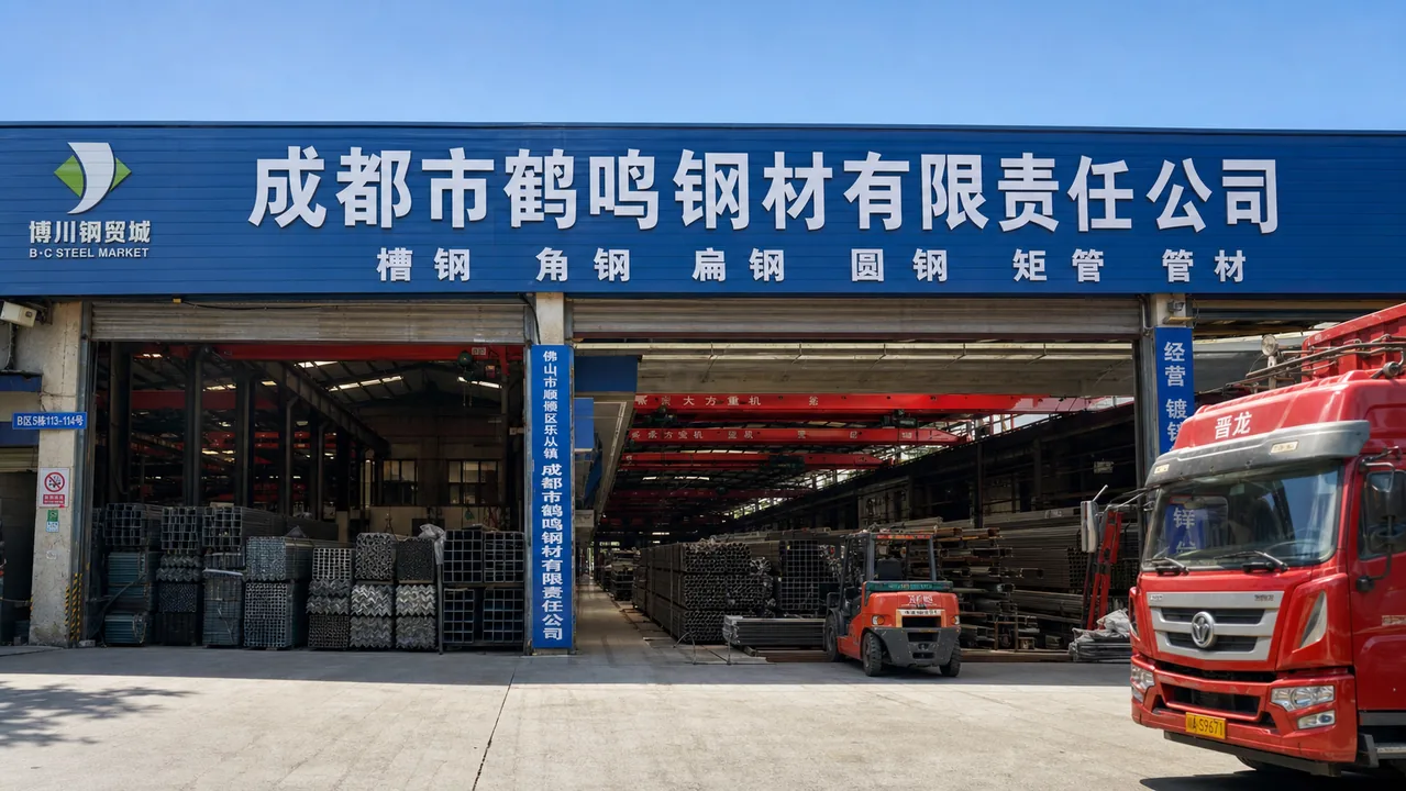 成都市鹤鸣钢材有限责任公司AI门头图
