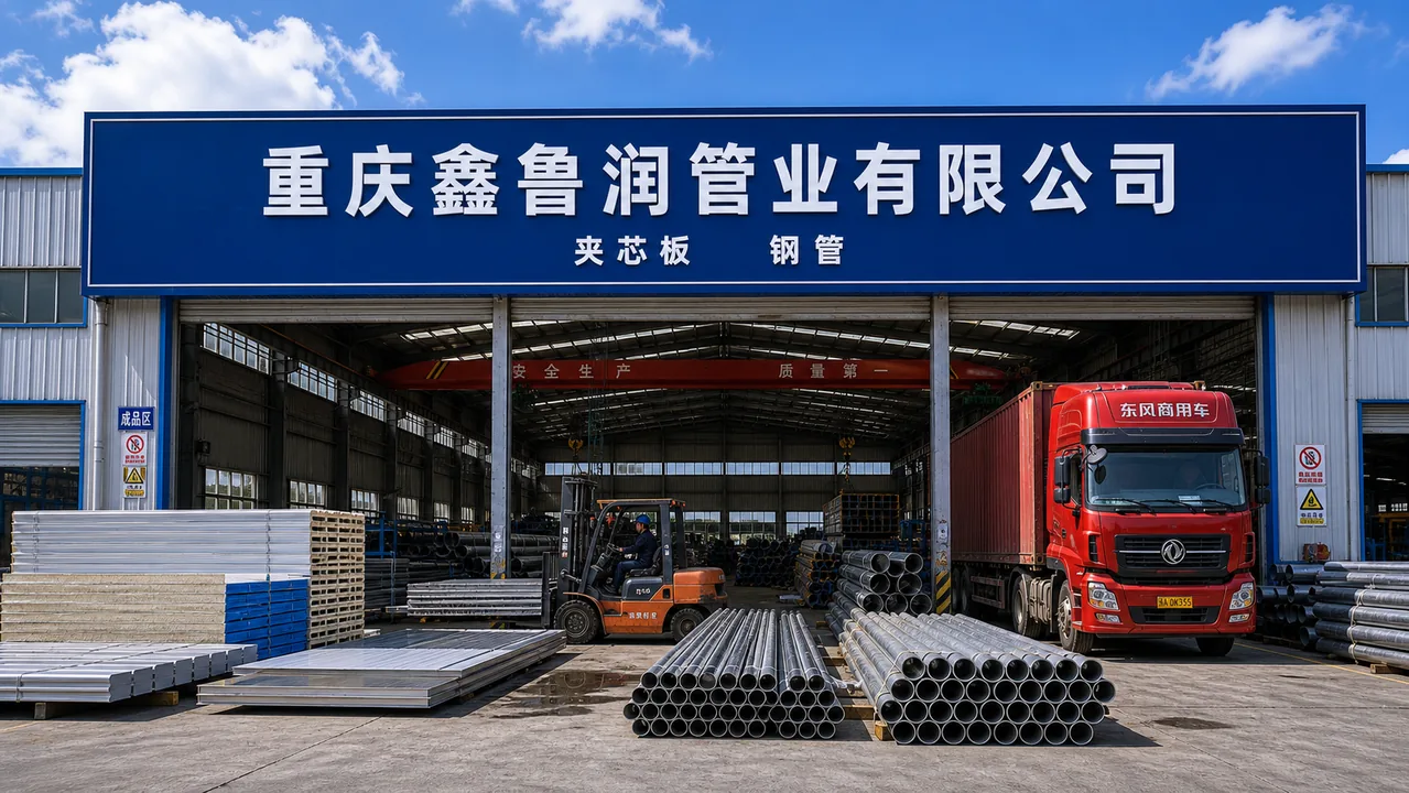 重庆鑫鲁润管业有限公司AI辅助门头示意图