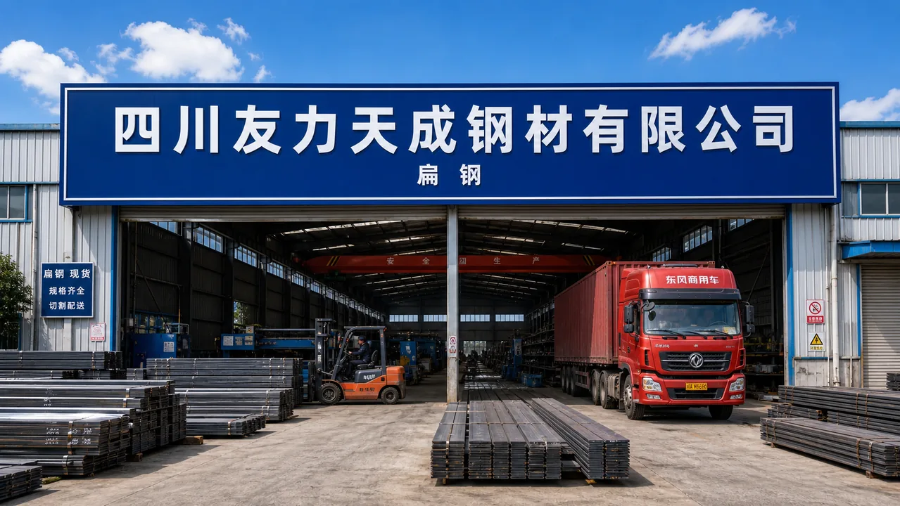 四川友力天成钢材有限公司AI辅助门头示意图