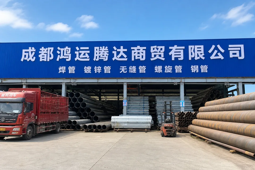 成都鸿运腾达商贸有限公司AI辅助门头示意图