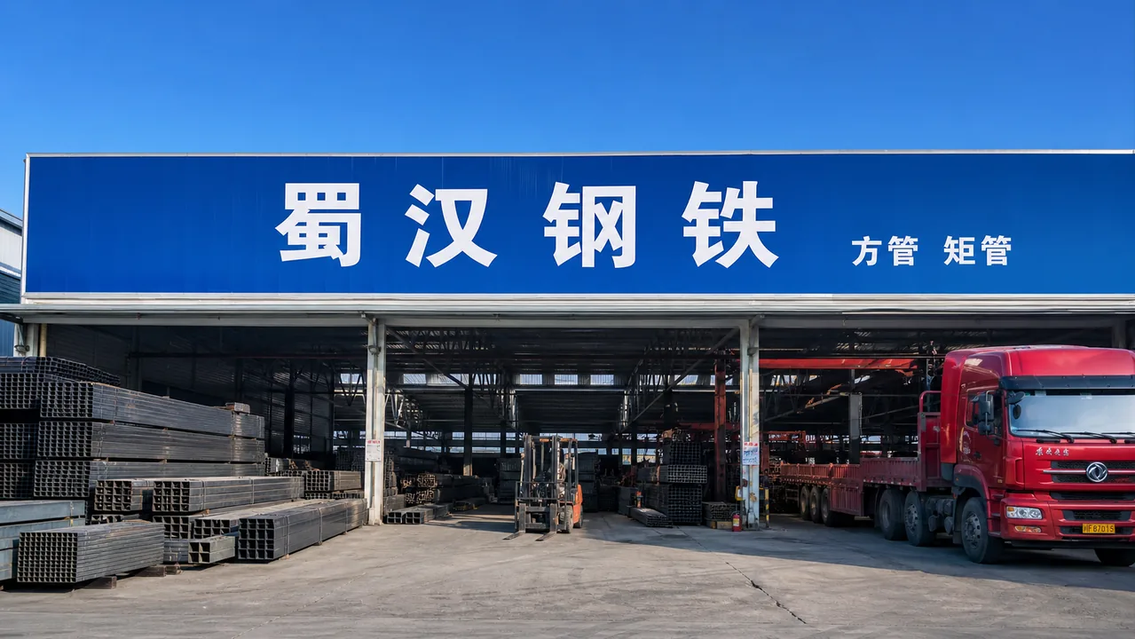 蜀汉钢铁AI辅助门头示意图
