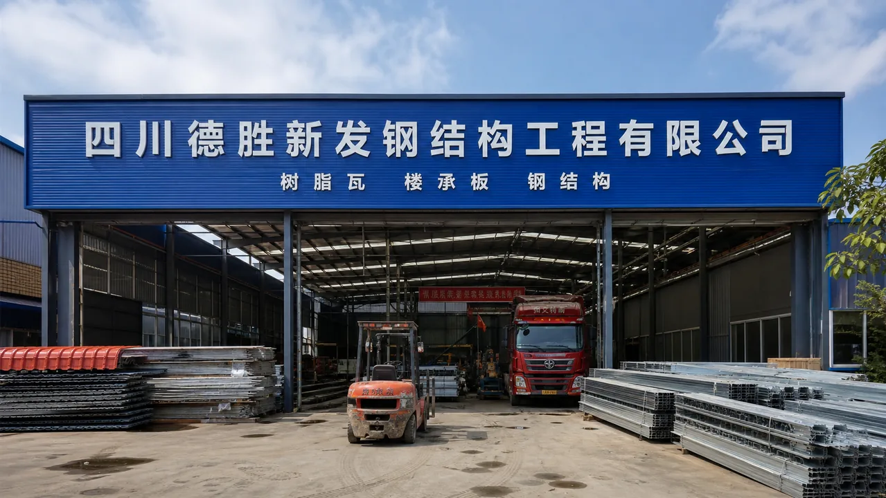 四加德胜新发钢结构工程有限公司AI辅助门头示意图