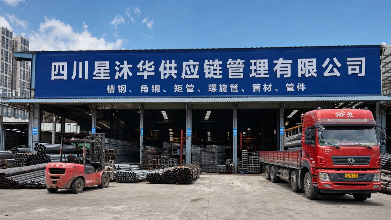 四川星沐华供应链管理有限公司AI辅助门头示意图
