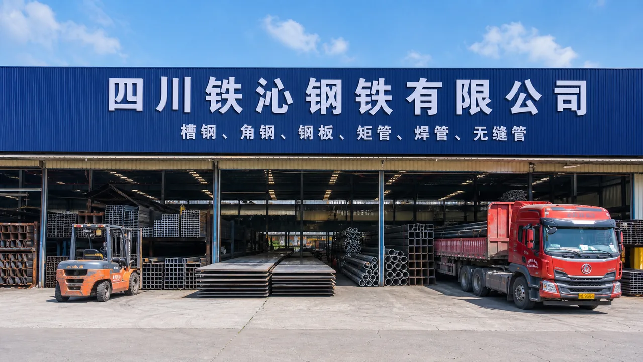 四川铁沁钢铁有限公司AI辅助门头示意图