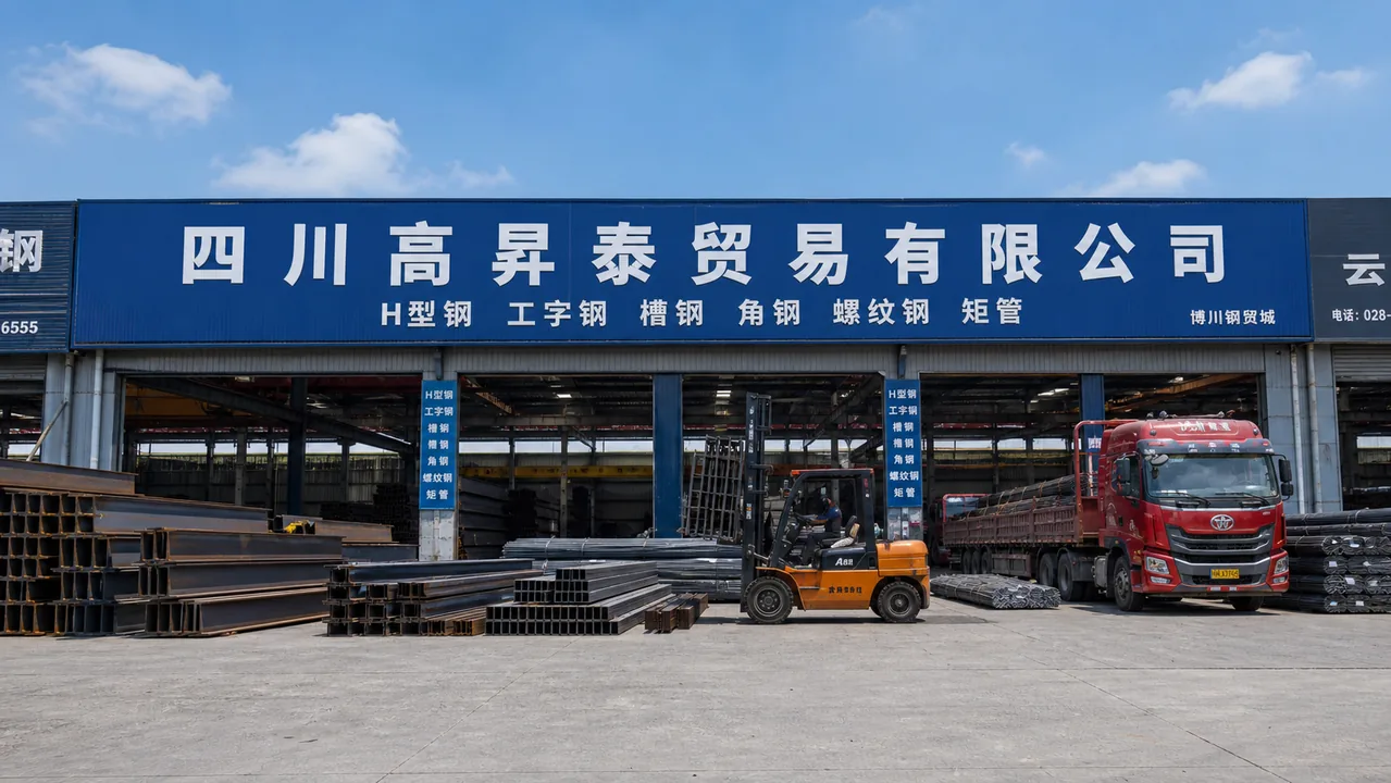 四川高昇泰贸易有限公司AI辅助门头示意图