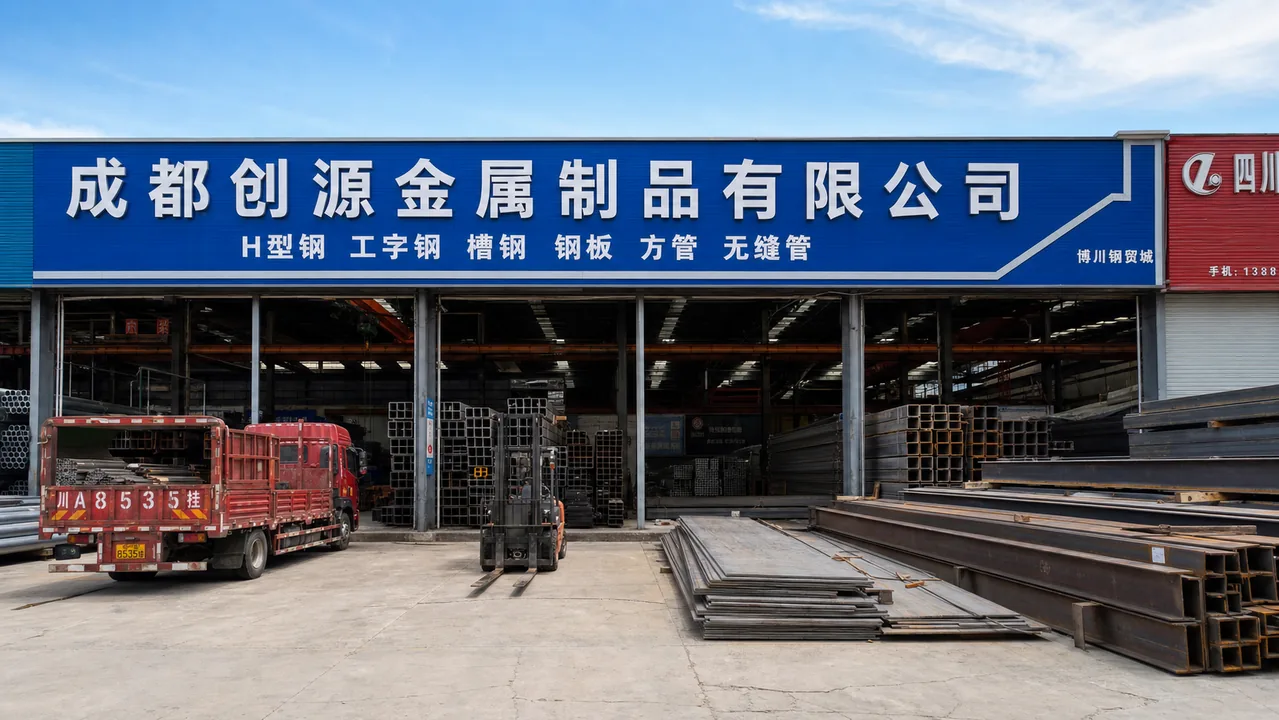 成都创源金属制品有限公司AI辅助门头示意图