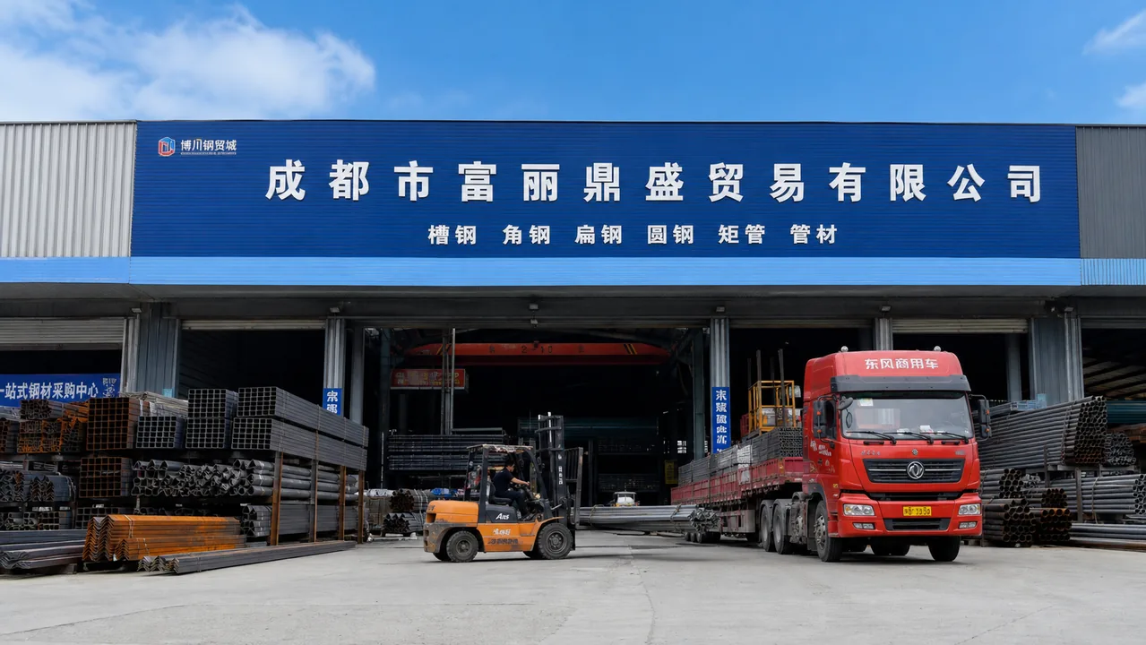 成都市富丽鼎盛贸易有限公司AI辅助门头示意图