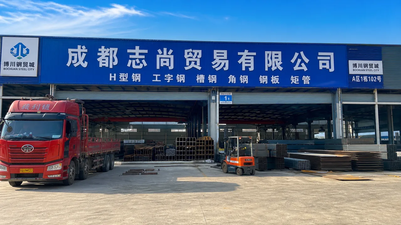 成都志尚贸易有限公司AI辅助门头示意图