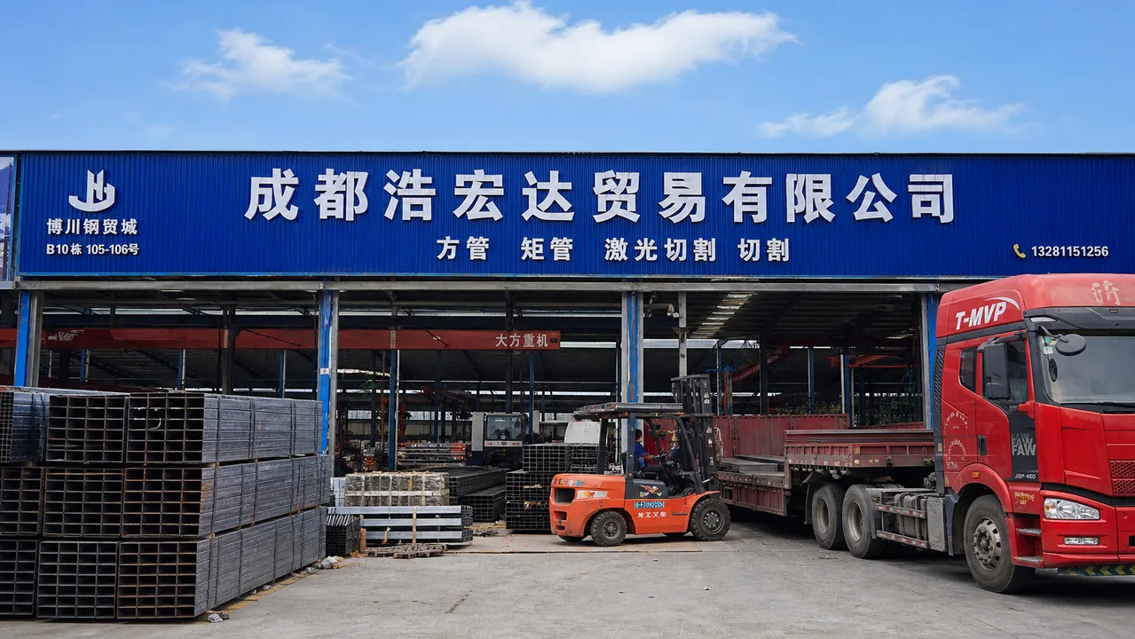成都浩宏达贸易有限公司AI辅助门头示意图