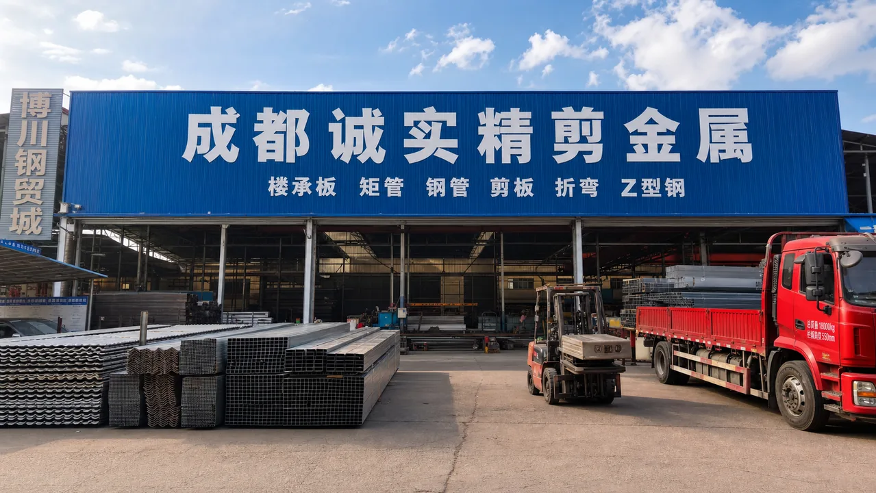成都诚实精剪金属AI辅助门头示意图