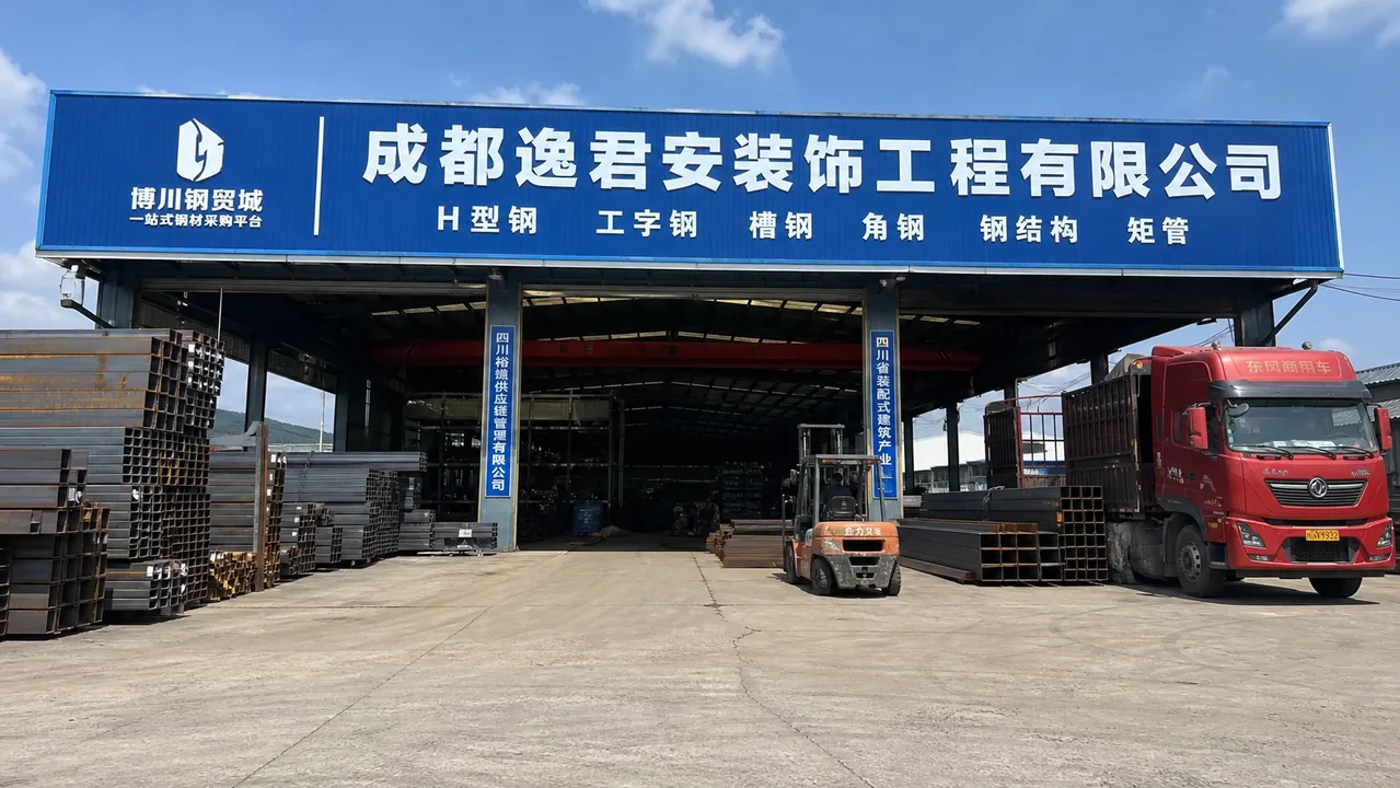 成都逸君安装饰工程有限公司AI辅助门头示意图