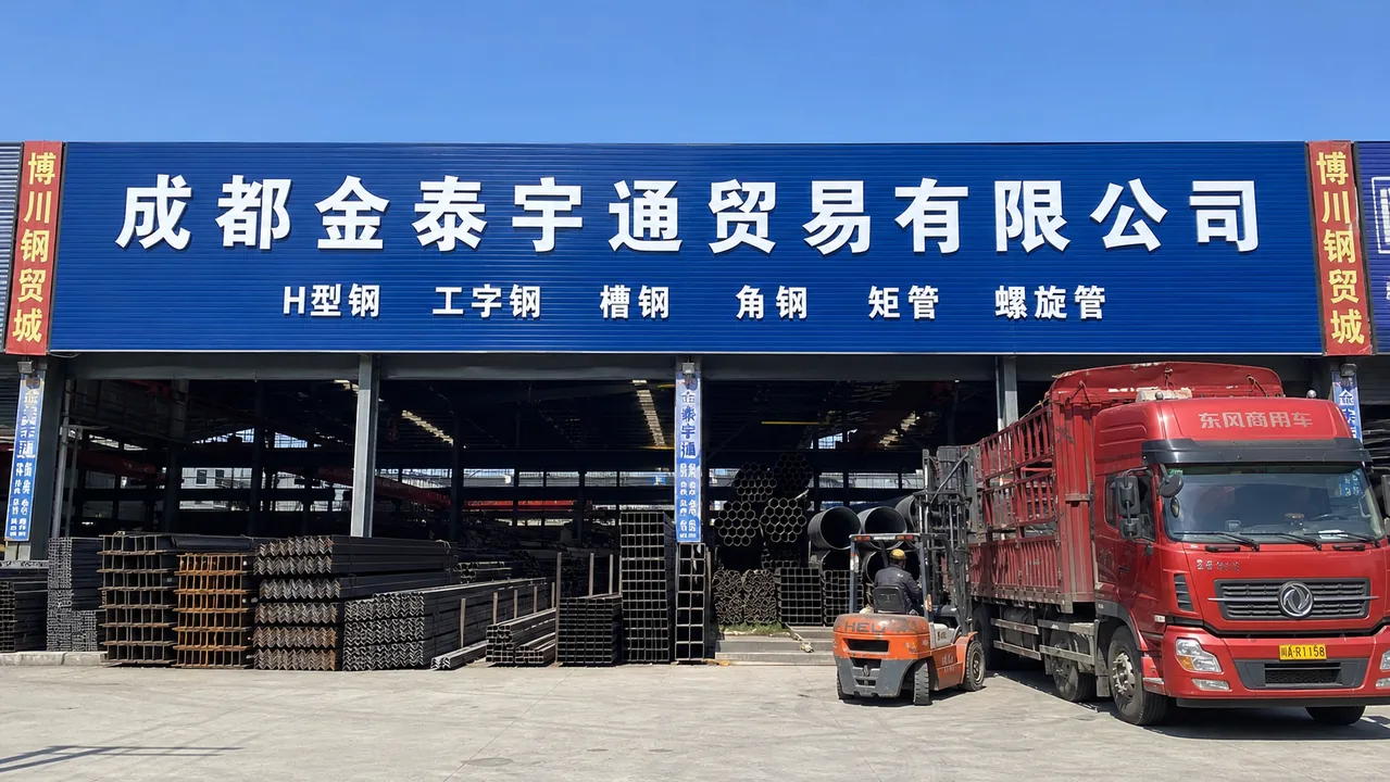 成都金泰宇通贸易有限公司AI辅助门头示意图
