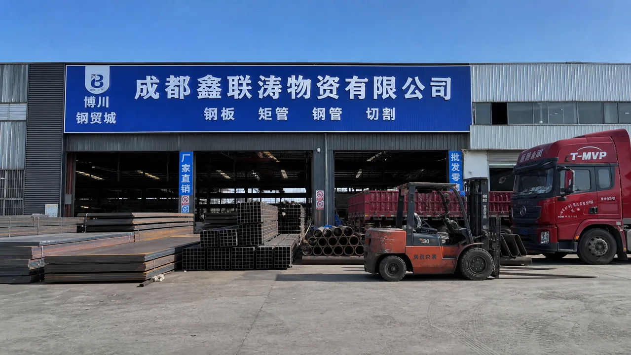 成都鑫联涛物资有限公司AI辅助门头示意图