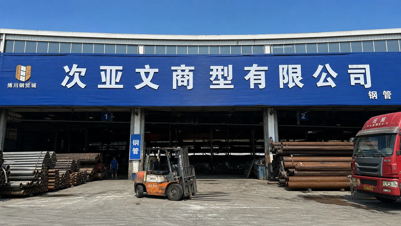 次亚文商型有限公司AI辅助门头示意图