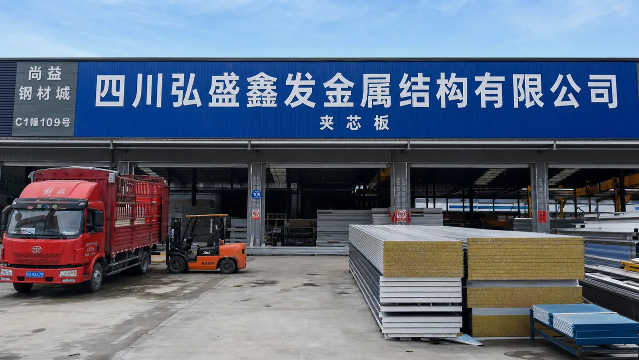 四川弘盛鑫发金属结构有限公司AI辅助门头示意图