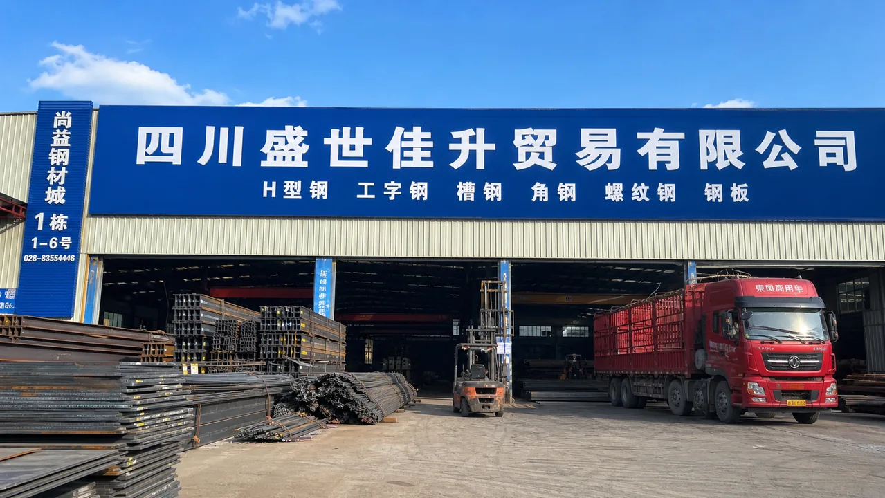 四川盛世佳升贸易有限公司AI辅助门头示意图