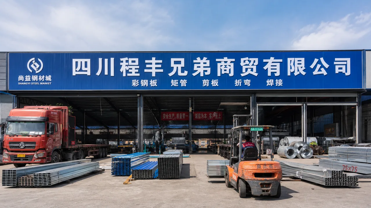 四川程丰兄弟商贸有限公司AI辅助门头示意图