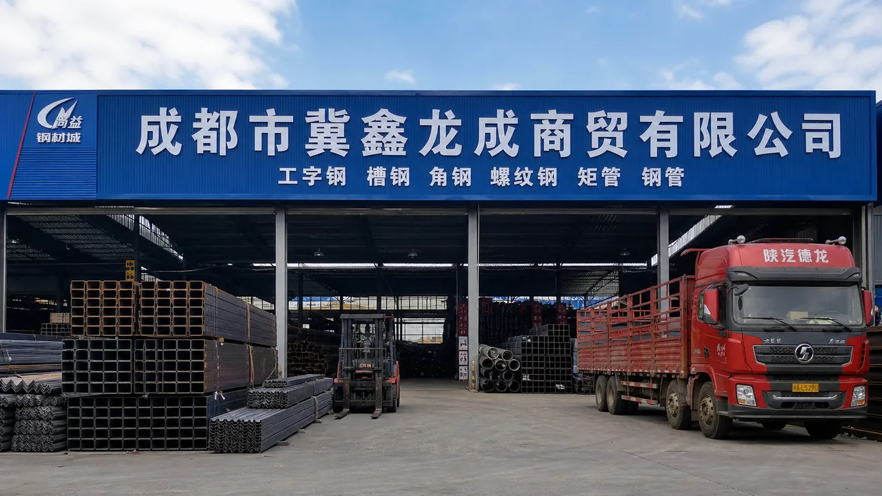 成都市冀鑫龙成商贸有限公司AI辅助门头示意图