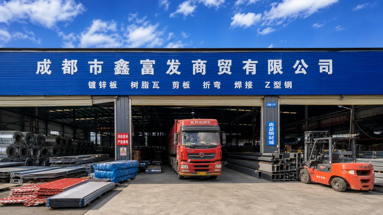 成都市鑫富发商贸有限公司AI辅助门头示意图