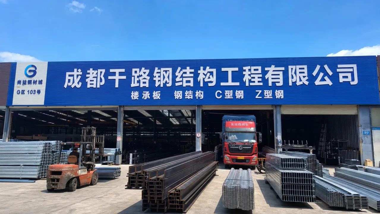 成都干路钢结构工程有限公司AI辅助门头示意图