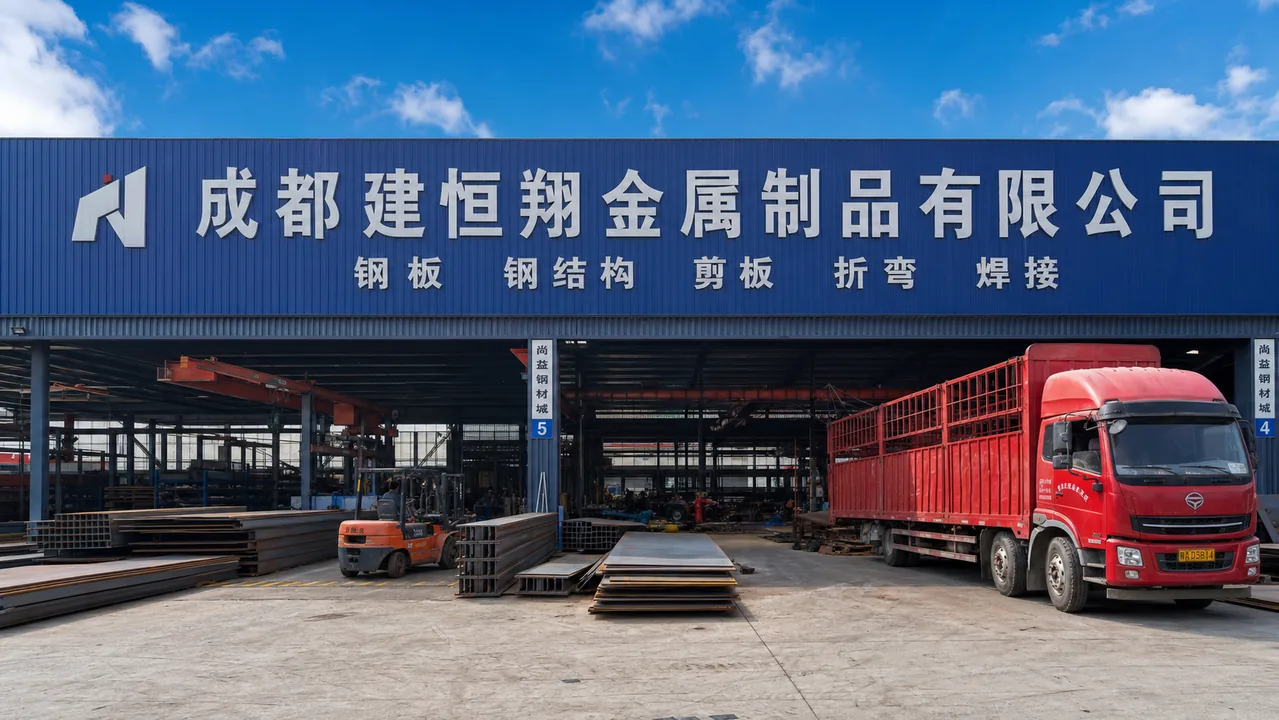 成都建恒翔金属制品有限公司AI辅助门头示意图
