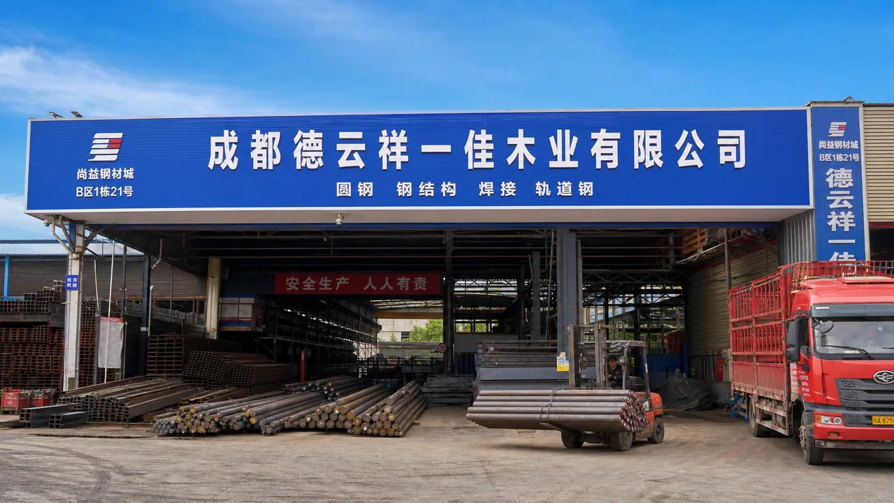 成都德云祥一佳木业有限公司AI辅助门头示意图