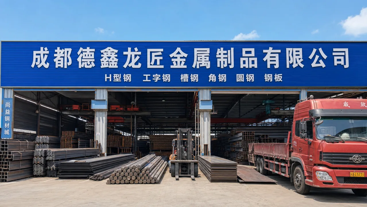 成都德鑫龙匠金属制品有限公司AI辅助门头示意图