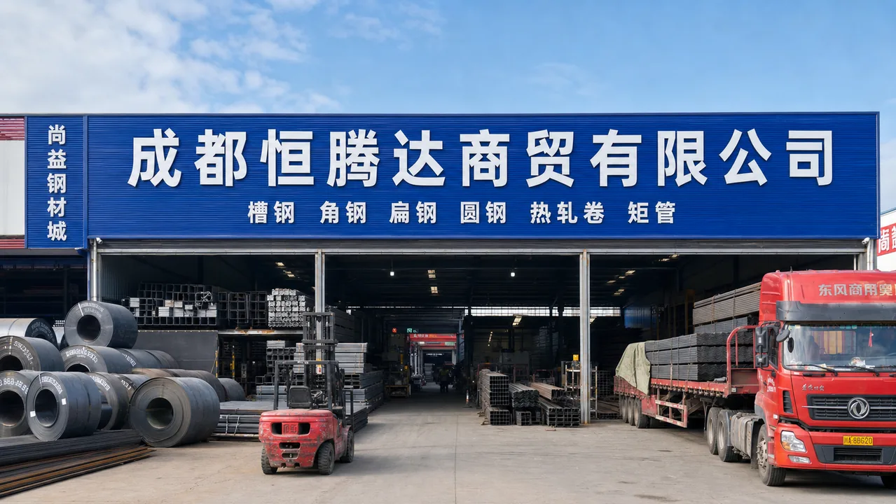成都恒腾达商贸有限公司AI辅助门头示意图