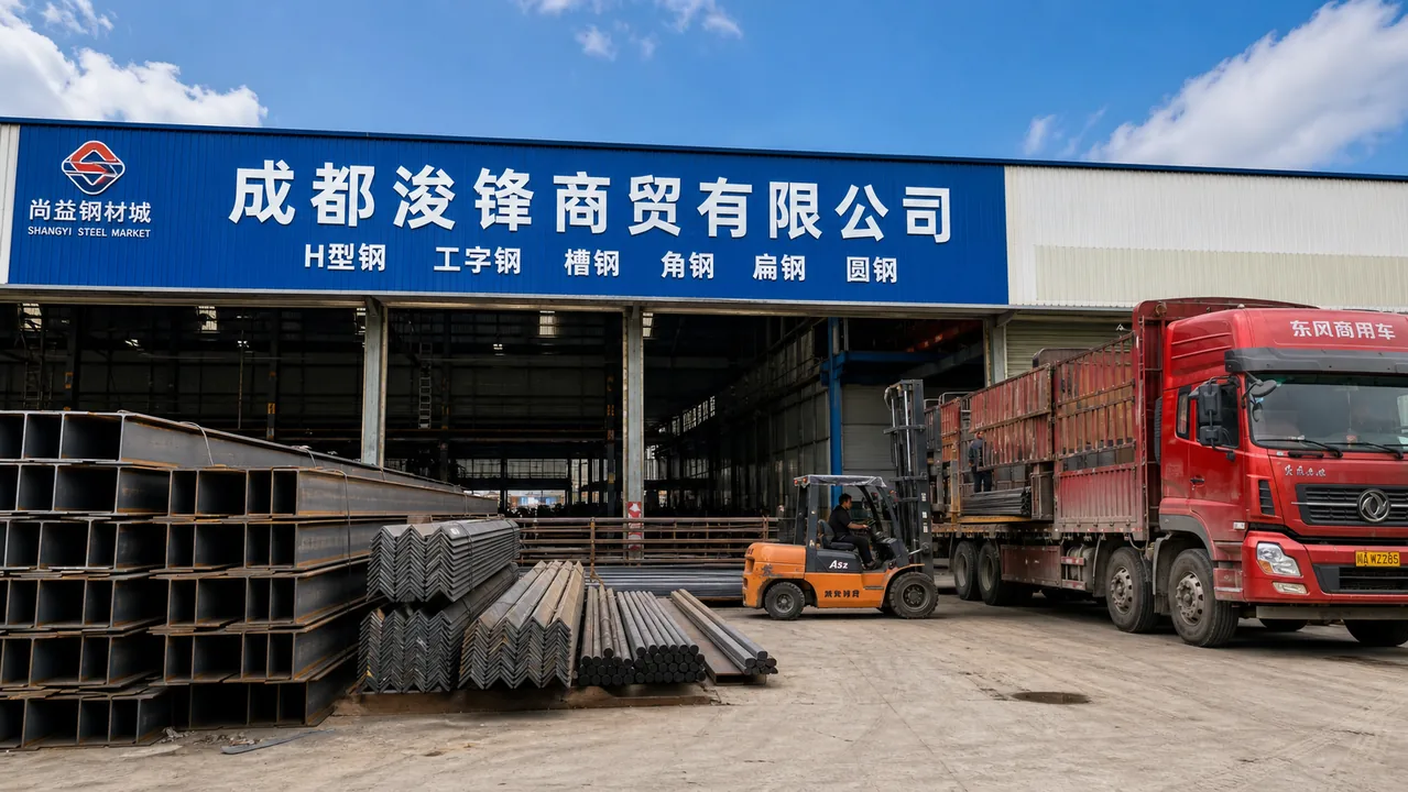 成都浚锋商贸有限公司AI辅助门头示意图