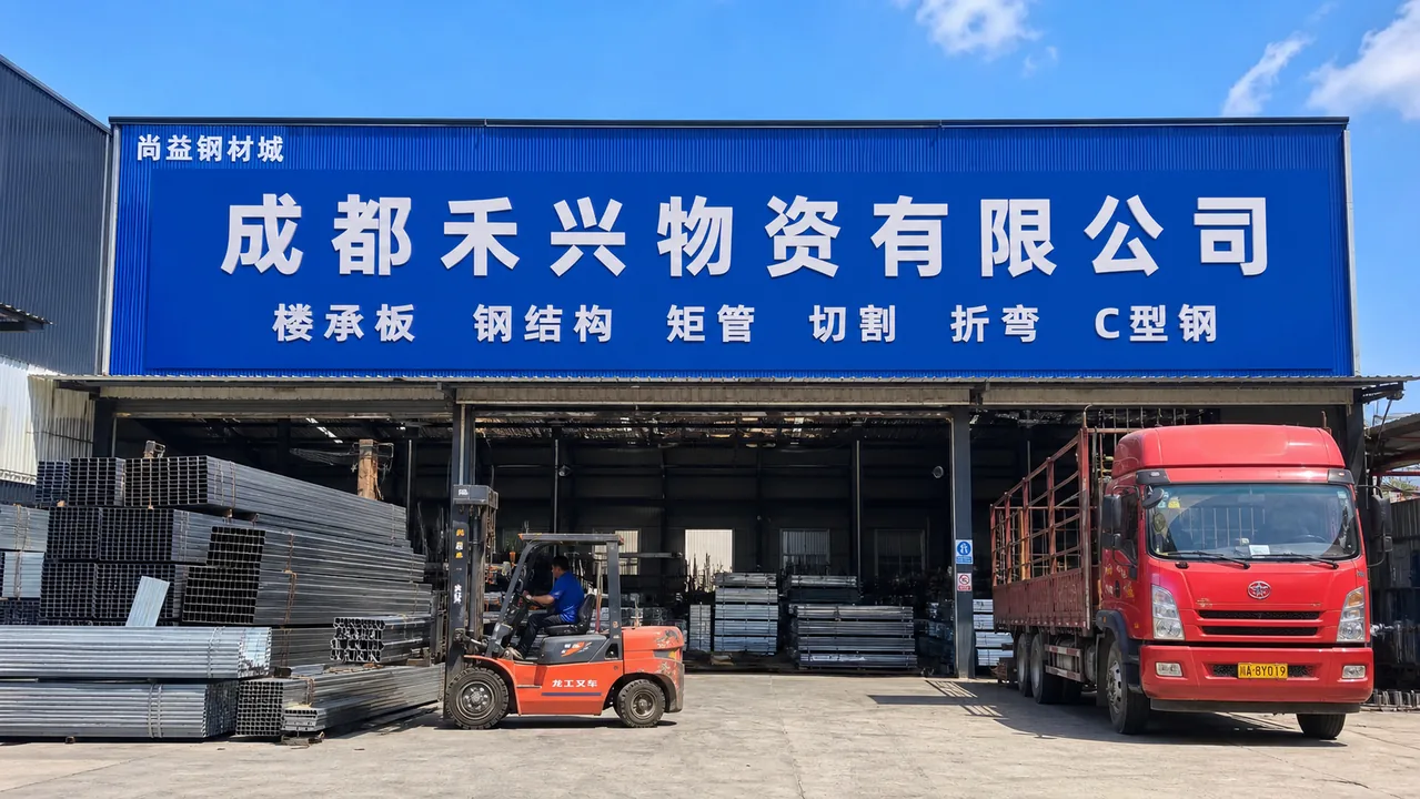 成都禾兴物资有限公司AI辅助门头示意图