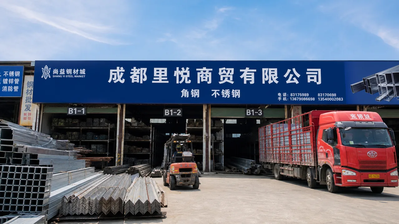 成都里悦商贸有限公司AI辅助门头示意图