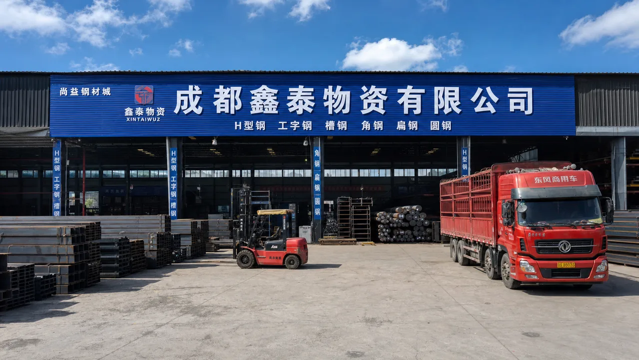 成都鑫泰物资有限公司AI辅助门头示意图