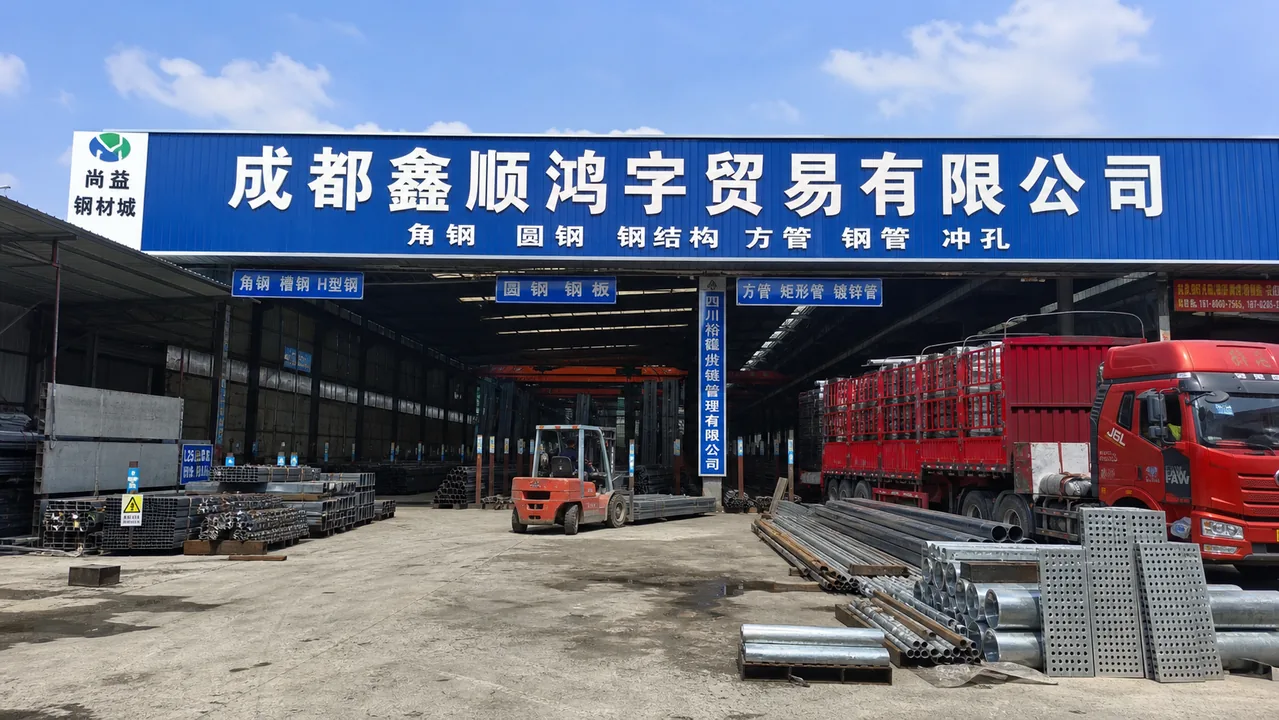 成都鑫顺鸿字贸易有限公司AI辅助门头示意图