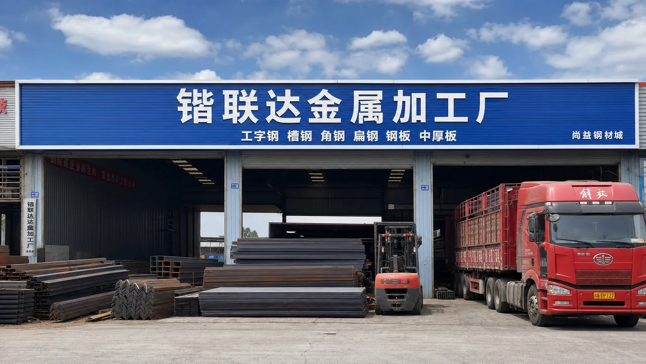 锴联达金属加工厂AI辅助门头示意图