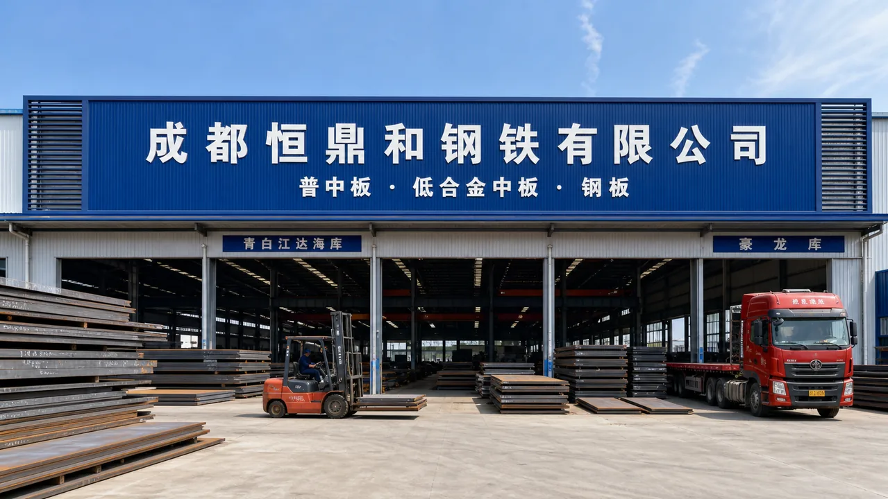 成都恒鼎和钢铁有限公司AI辅助门头示意图