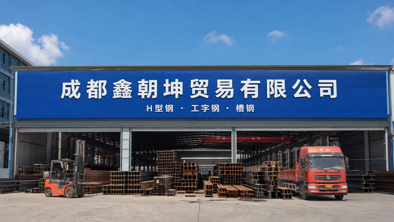 成都鑫朝坤贸易有限公司AI辅助门头示意图