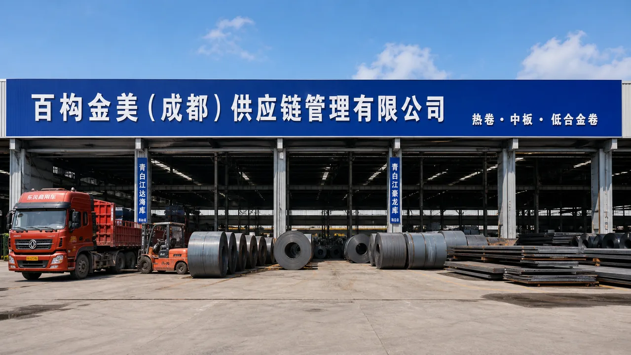 百构金美（成都）供应链管理有限公司AI辅助门头示意图