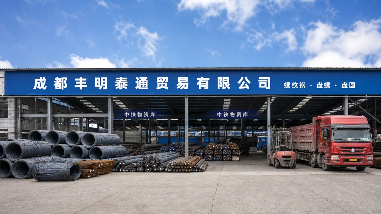成都丰明泰通贸易有限公司AI辅助门头示意图